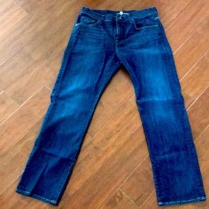 7 for all Mankind Austyn Straight leg Jeans Men's 34x 32 USA Made